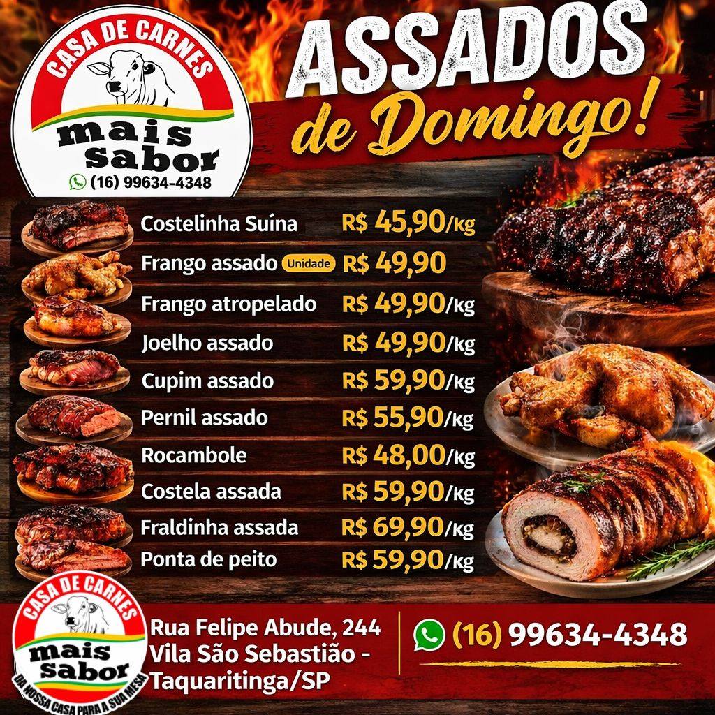 Ofertas especiais - Casa de Carnes Mais Sabor