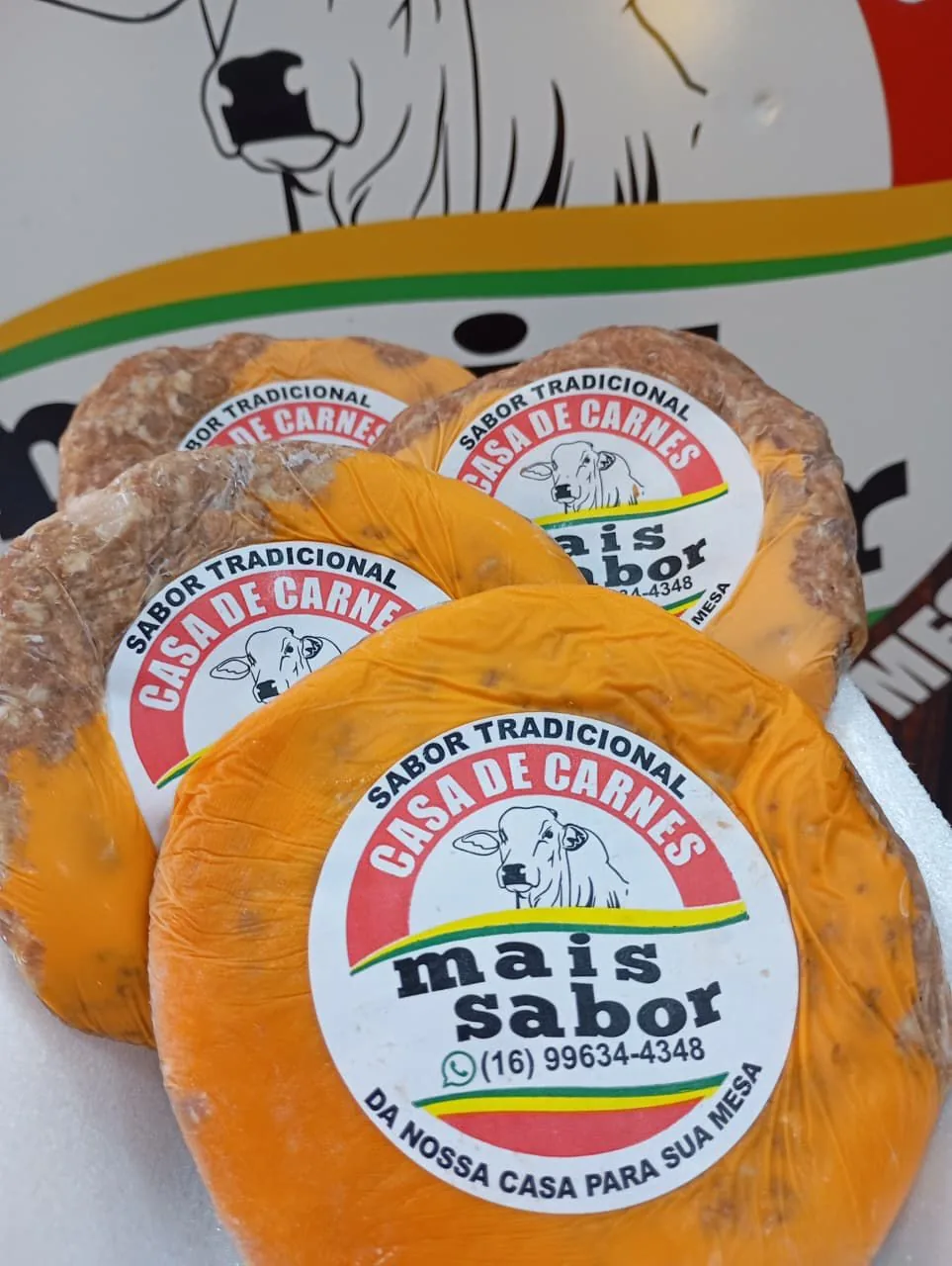 Hambúrguer Cheddar - Casa de Carnes Mais Sabor