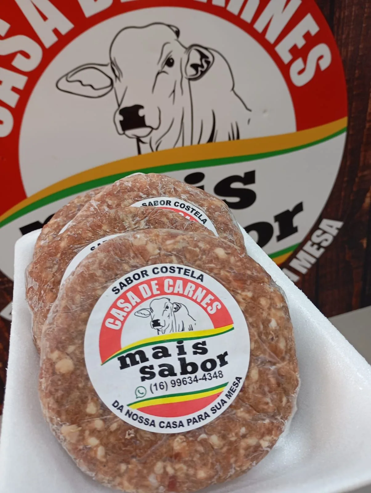 Hambúrguer Costela - Casa de Carnes Mais Sabor