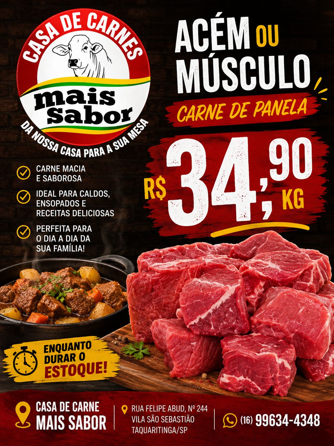 Promoção Acem - Casa de Carnes Mais Sabor