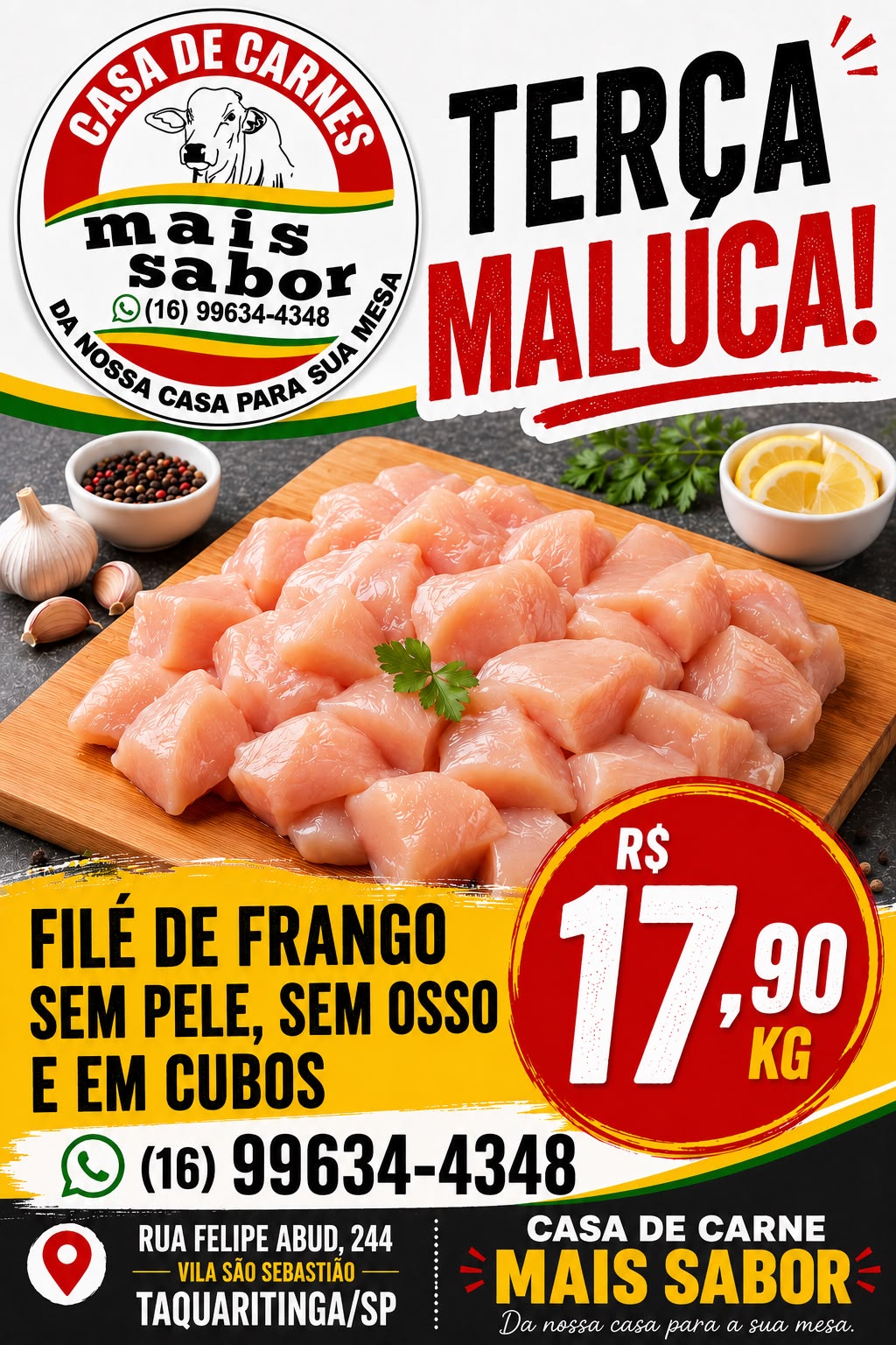 Promoção Terca - Casa de Carnes Mais Sabor